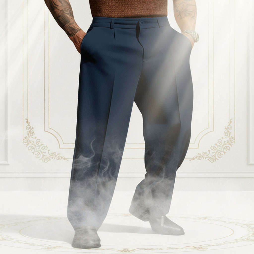 Classic Straight-Leg Suit Trousers