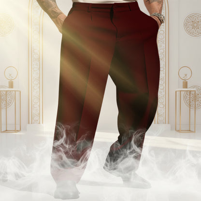 Classic Straight-Leg Suit Trousers