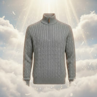 Half-Zip Textured Sweater