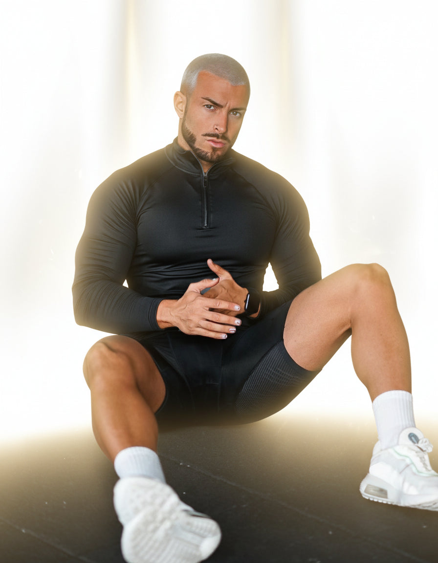 Performance Half-Zip Compression Top