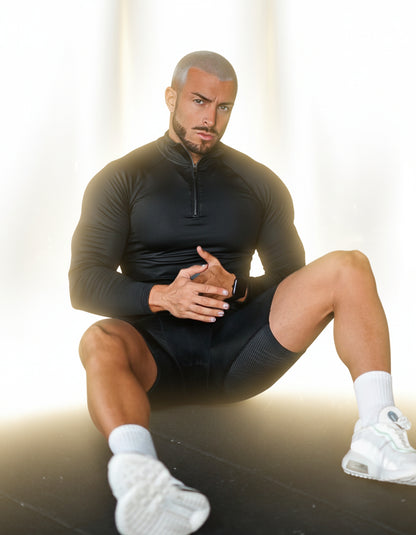 Performance Half-Zip Compression Top
