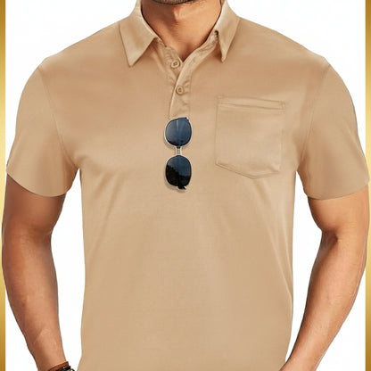 Sporty Mesh Button-Down Shirt