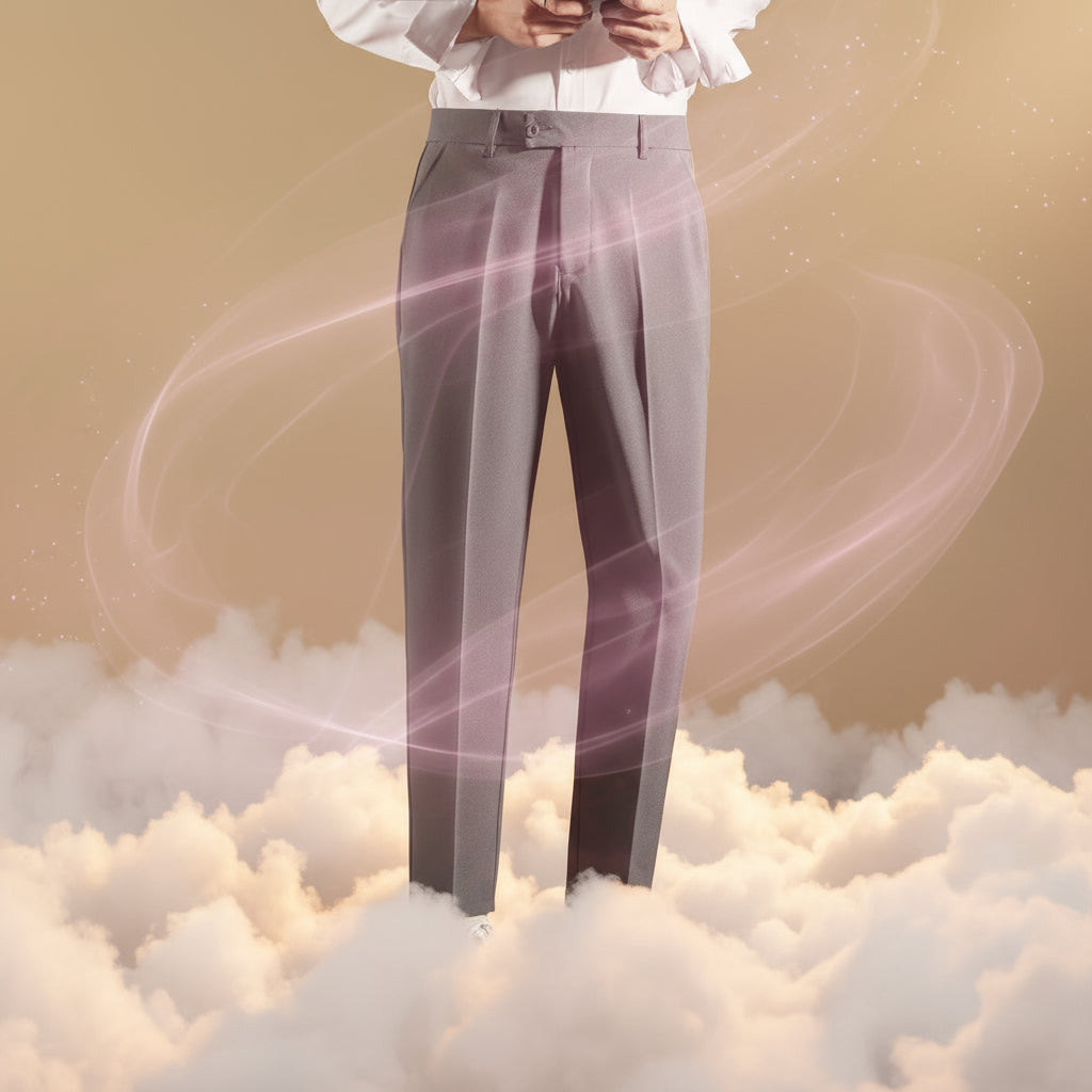 Slim Fit Draped Suit Pants