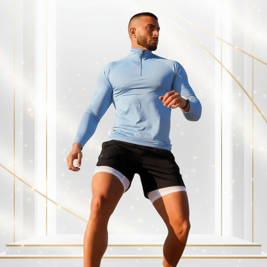 Performance Half-Zip Compression Top